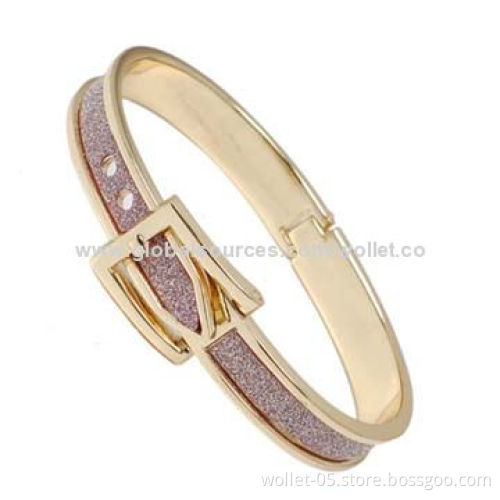 New Gold-plated Bangle with Stainless Steel, Can Put Bio Magnetic, Made in China